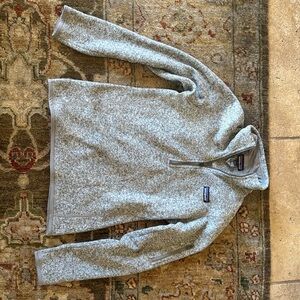 Patagonia Women's Small Gray Fleece Jacket with Half-Zip